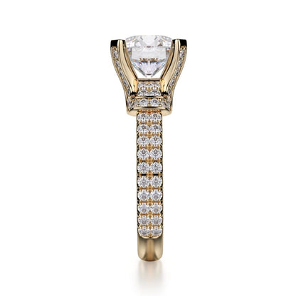 Michael M Prong Round Engagement Ring