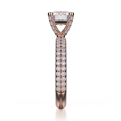 Michael M Bezel Round Engagement Ring