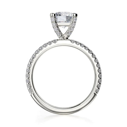Michael M Bezel Round Engagement Ring