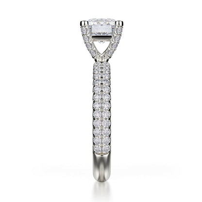 Michael M Bezel Round Engagement Ring