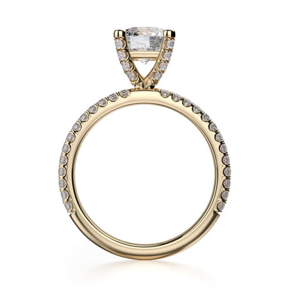 Michael M Bezel Round Engagement Ring