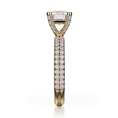 Michael M Bezel Round Engagement Ring