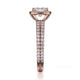 Michael M Prong Cushion Engagement Ring