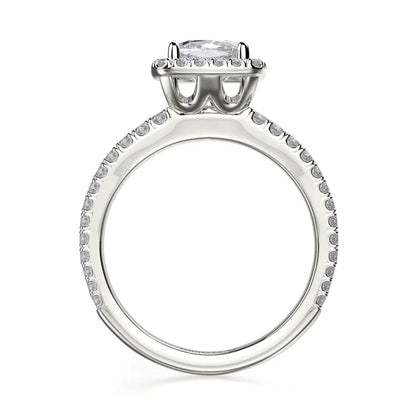 Michael M Prong Cushion Engagement Ring