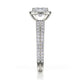 Michael M Prong Cushion Engagement Ring