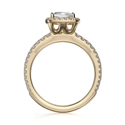 Michael M Prong Cushion Engagement Ring