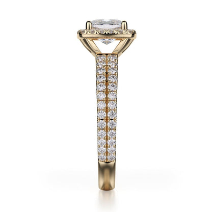 Michael M Prong Cushion Engagement Ring
