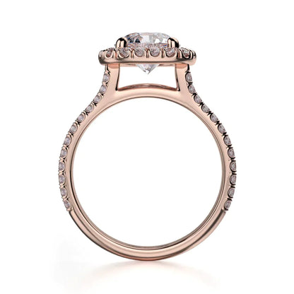 Michael M Prong Round Engagement Ring