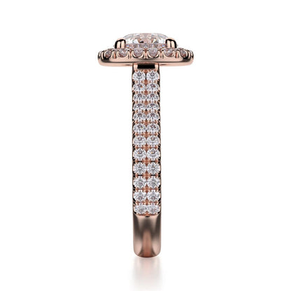 Michael M Prong Round Engagement Ring