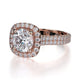 Michael M Prong Round Engagement Ring