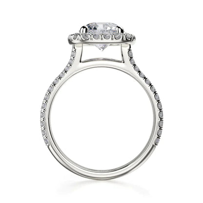 Michael M Prong Round Engagement Ring