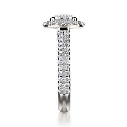 Michael M Prong Round Engagement Ring