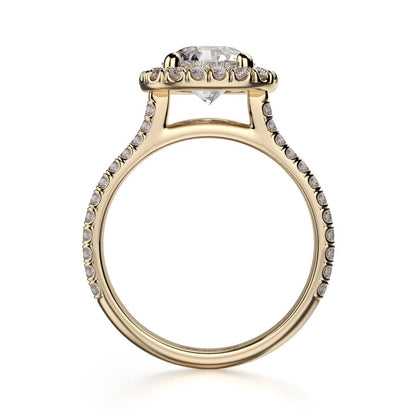 Michael M Prong Round Engagement Ring