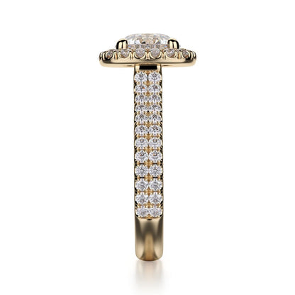 Michael M Prong Round Engagement Ring