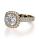 Michael M Prong Round Engagement Ring