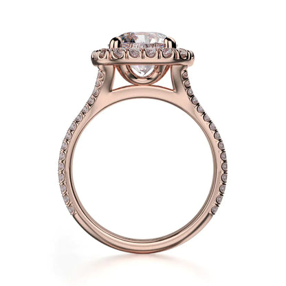 Michael M Prong Round Engagement Ring