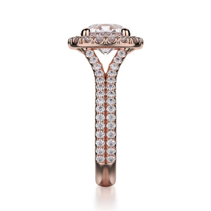 Michael M Prong Round Engagement Ring