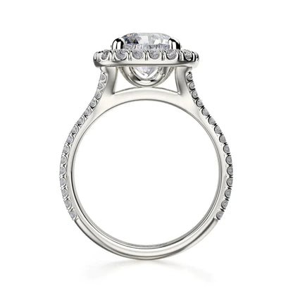 Michael M Prong Round Engagement Ring