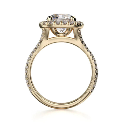 Michael M Prong Round Engagement Ring