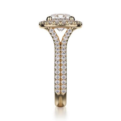 Michael M Prong Round Engagement Ring
