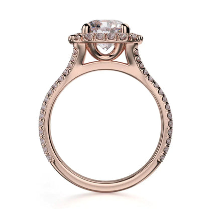 Michael M Prong Round Engagement Ring