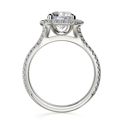 Michael M Prong Round Engagement Ring