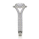 Michael M Prong Round Engagement Ring