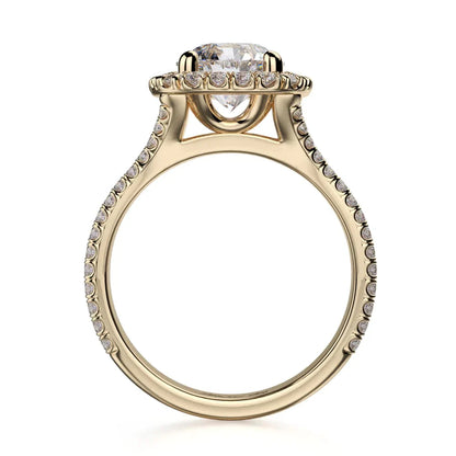 Michael M Prong Round Engagement Ring