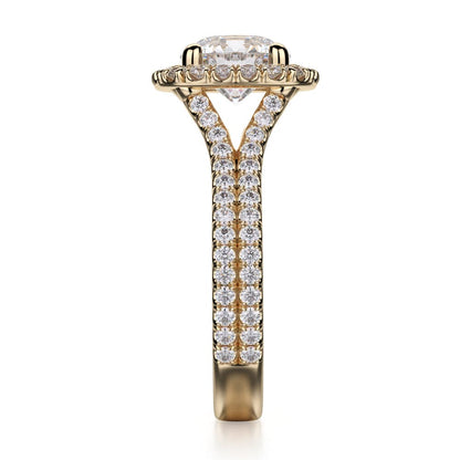 Michael M Prong Round Engagement Ring