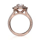 Michael M Prong Oval Engagement Ring