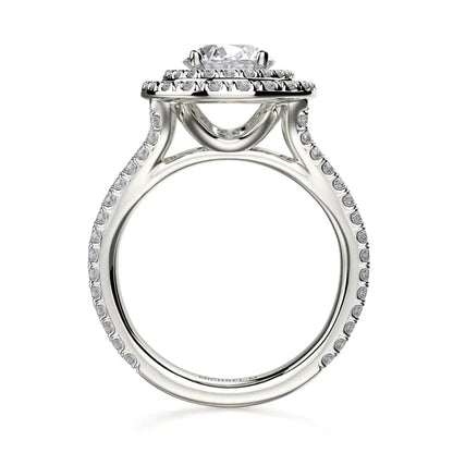 Michael M Prong Oval Engagement Ring