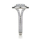 Michael M Prong Oval Engagement Ring