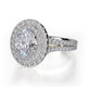 Michael M Prong Oval Engagement Ring