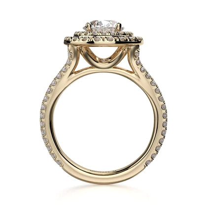 Michael M Prong Oval Engagement Ring