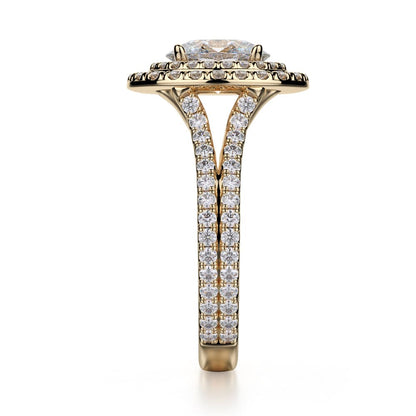 Michael M Prong Oval Engagement Ring