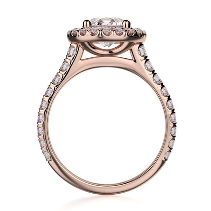 Michael M Prong Round Engagement Ring