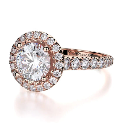 Michael M Prong Round Engagement Ring