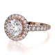 Michael M Prong Round Engagement Ring