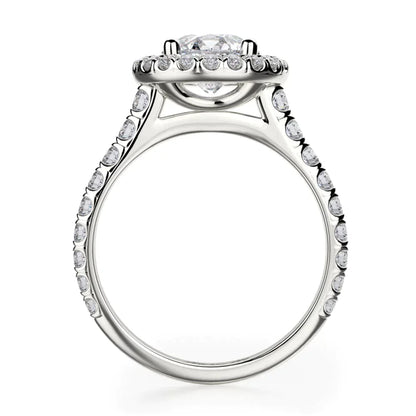 Michael M Prong Round Engagement Ring