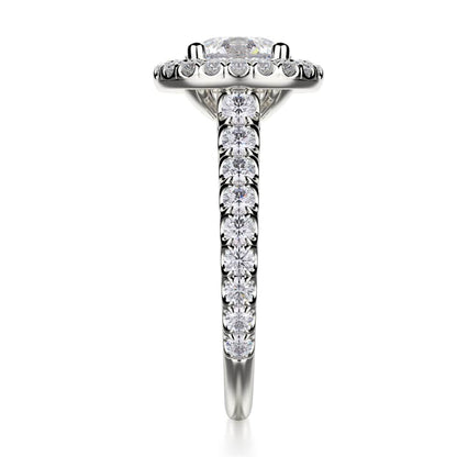 Michael M Prong Round Engagement Ring