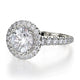 Michael M Prong Round Engagement Ring