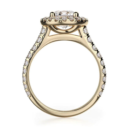 Michael M Prong Round Engagement Ring