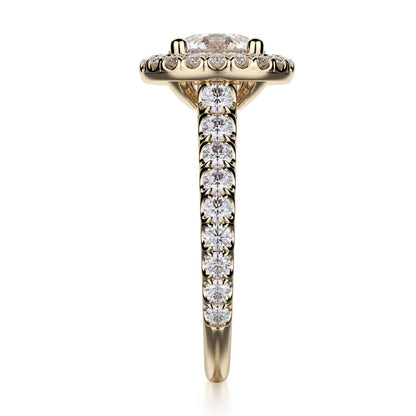 Michael M Prong Round Engagement Ring