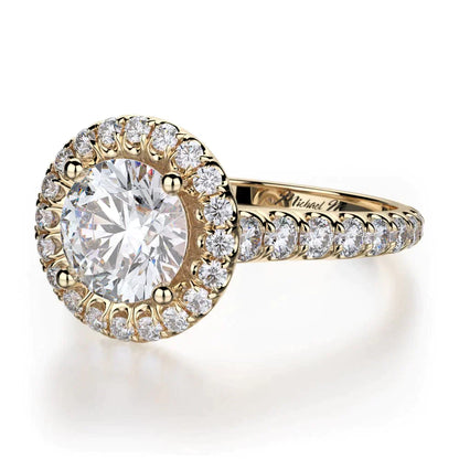 Michael M Prong Round Engagement Ring