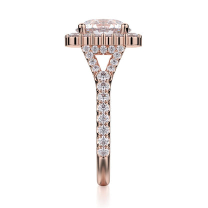Michael M Prong Round Engagement Ring