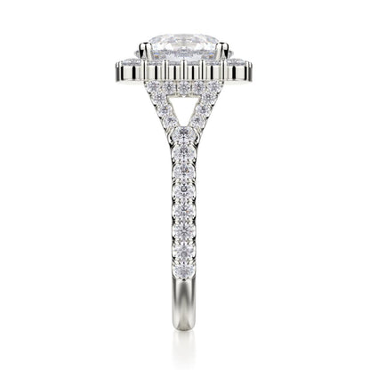 Michael M Prong Round Engagement Ring