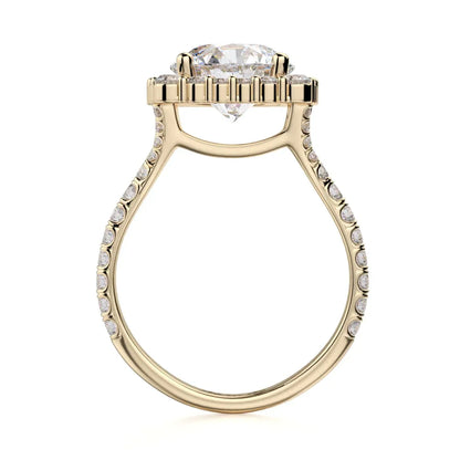 Michael M Prong Round Engagement Ring