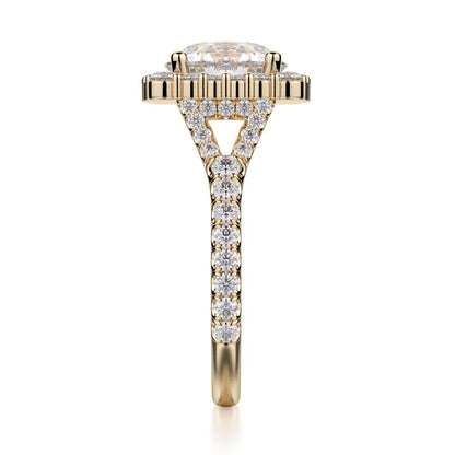 Michael M Prong Round Engagement Ring