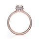 Michael M Pavé Round Engagement Ring