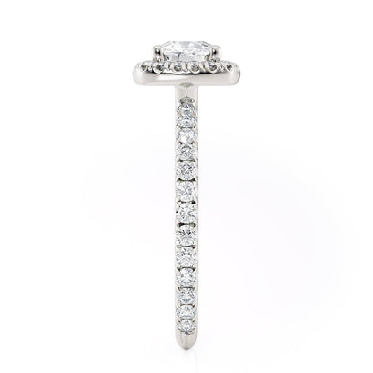 Michael M Halo Cushion Engagement Ring